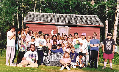 John at Camp in the 1990